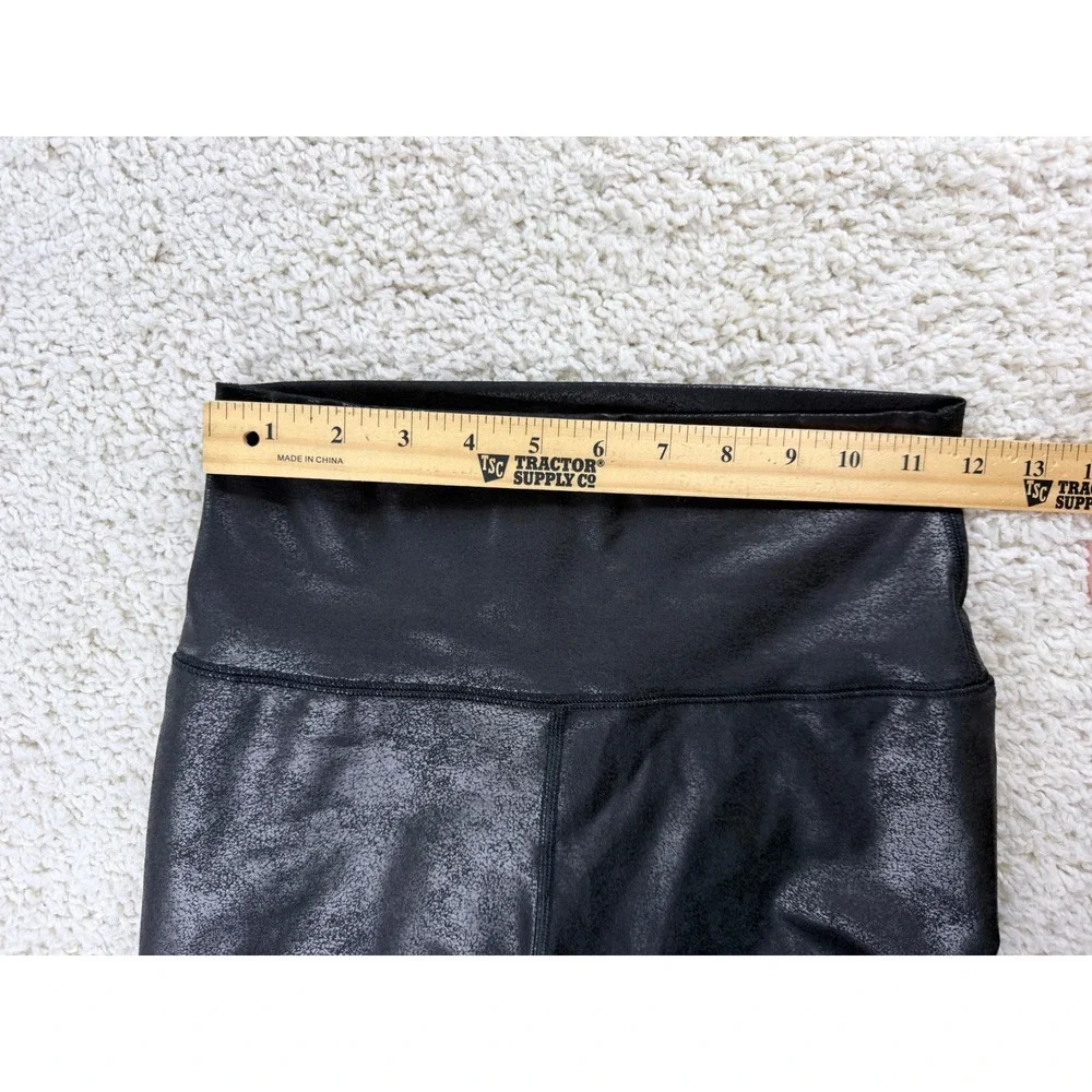 OFFLINE by Aerie Leggings Womens Medium Black Excellent‎ Cracked Foil High Waist